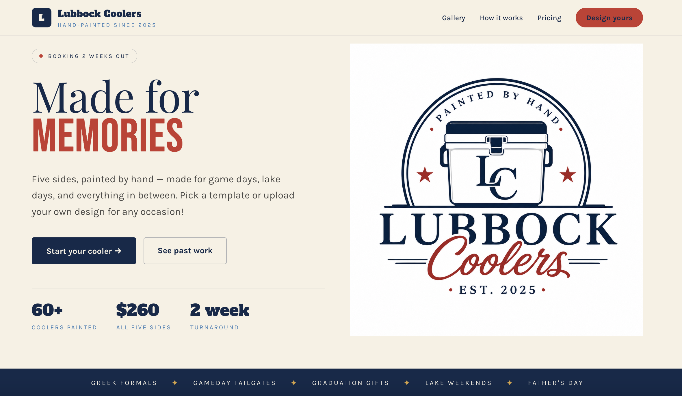 Lubbock Coolers homepage